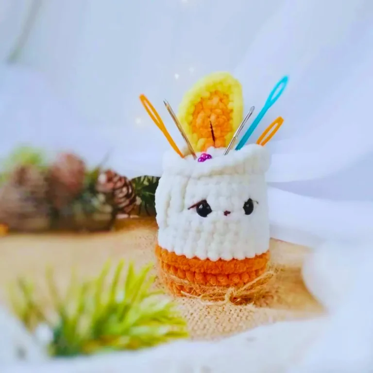 Candle Pincushion crochet pattern