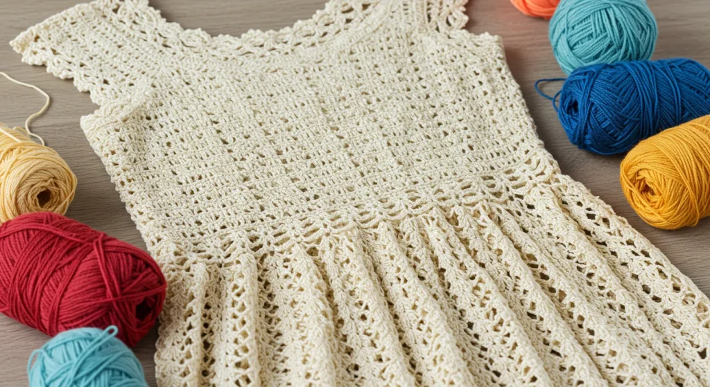 crochet maxi dress