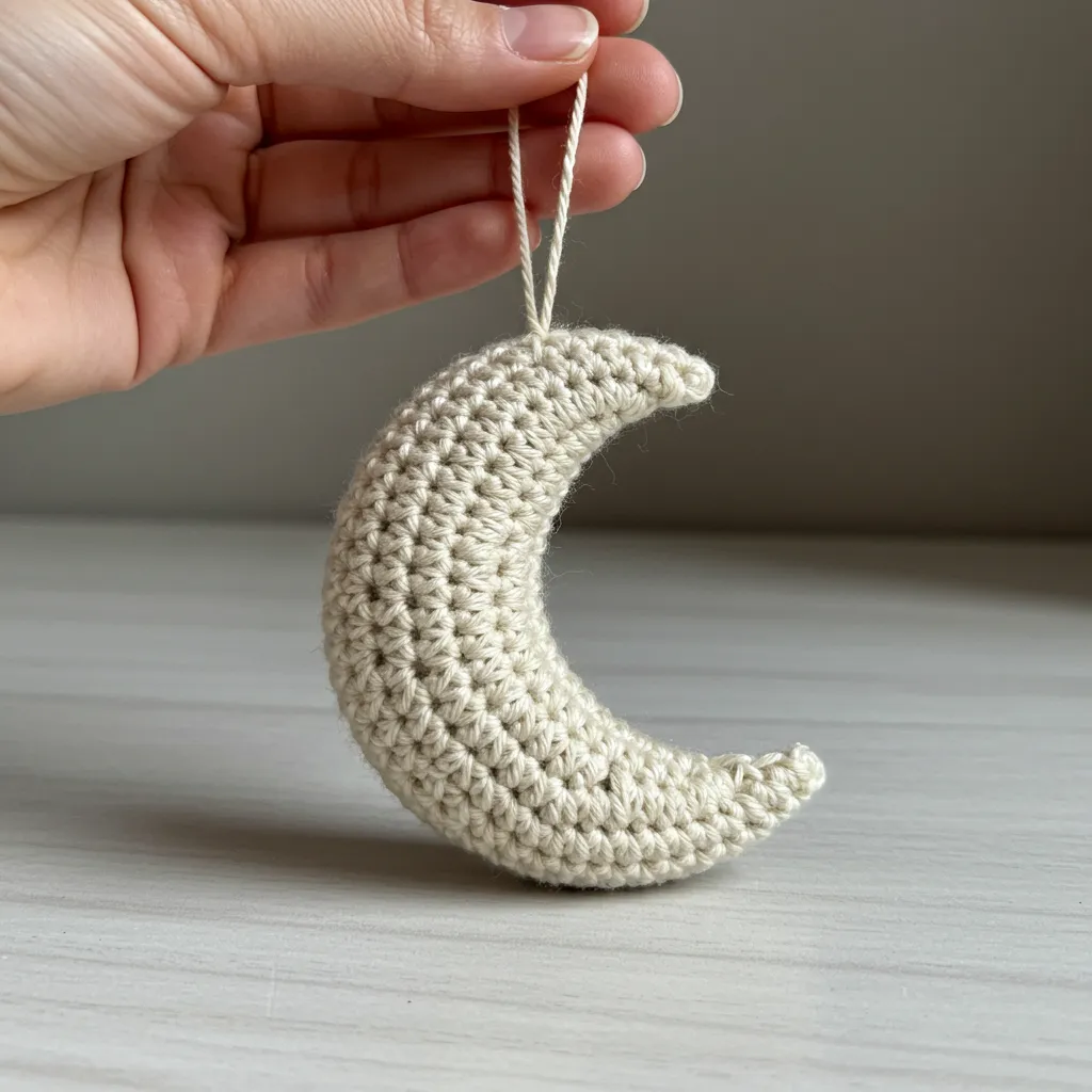 Mini Crescent Moon Crochet Pattern