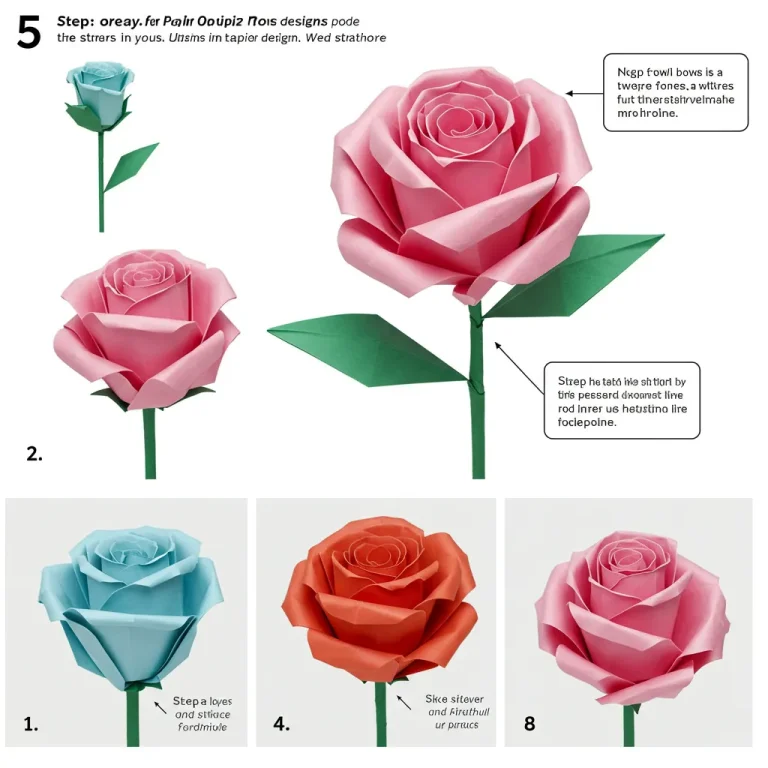 Easy Origami Roses to Make