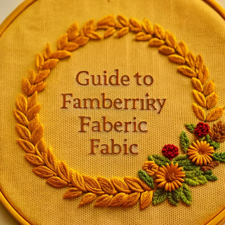 The Ultimate Guide to Embroidery Fabric: Choosing the Perfect Material for Your Projects